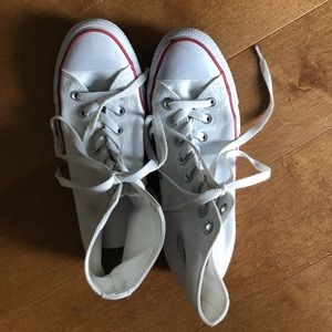 white high top converse